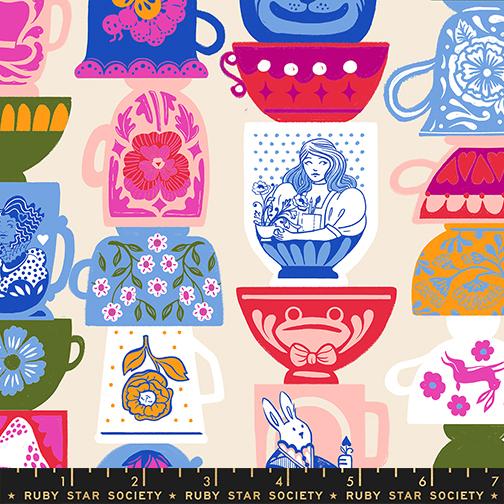 Hello Alice by Sarah Watts for Ruby Star Society, Tea Party - Shell