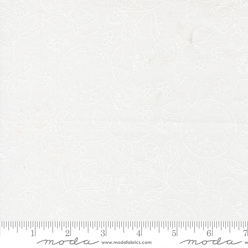 Fruit Salad by Corey Yoder for Moda, Fruit Sketch, Off White/White