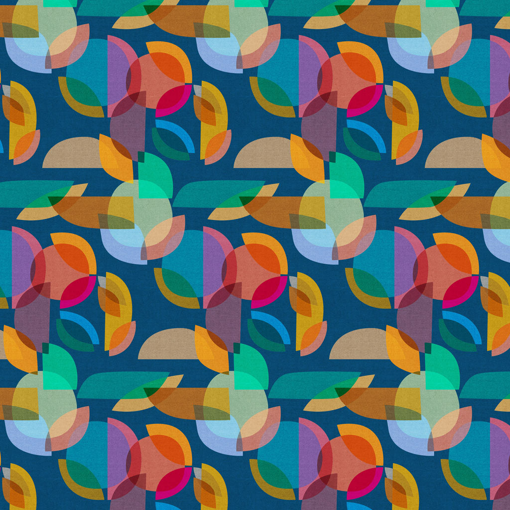 Mid Century Modern, Prism, Blue