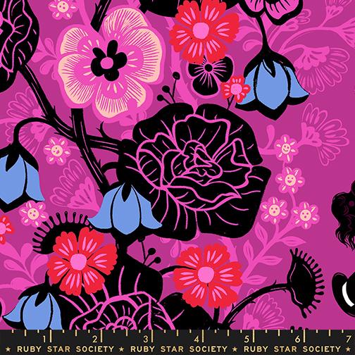 Hello Alice by Sarah Watts for Ruby Star Society, Rabbit Hole - Berry