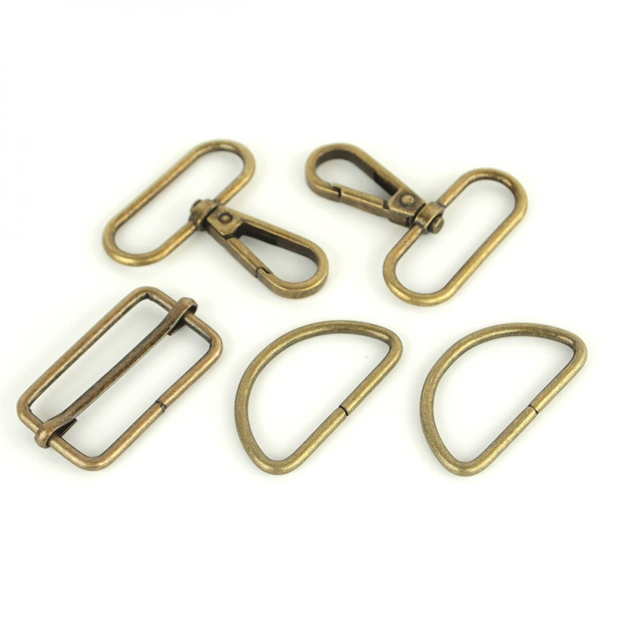 Sallie Tomato 1.5" Basic Hardware Set, Style 3 in Antique