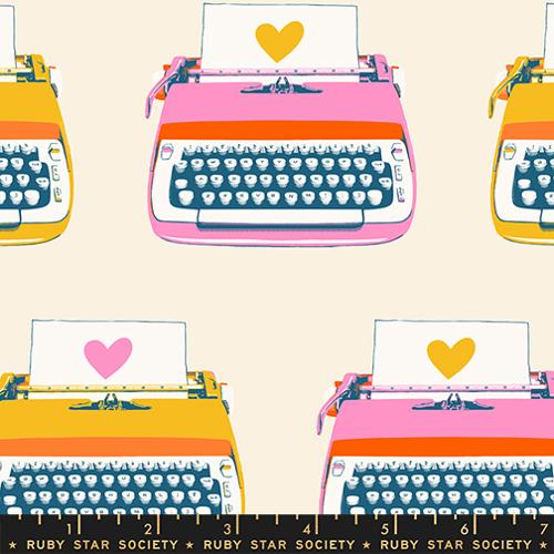 Ruby Star Society Best Day Ever by Melody Miller, Typewriters in Natural