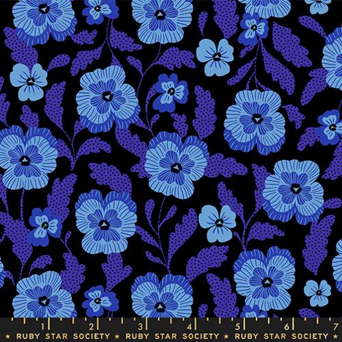 Hello Alice by Sarah Watts for Ruby Star Society, Violets - Black