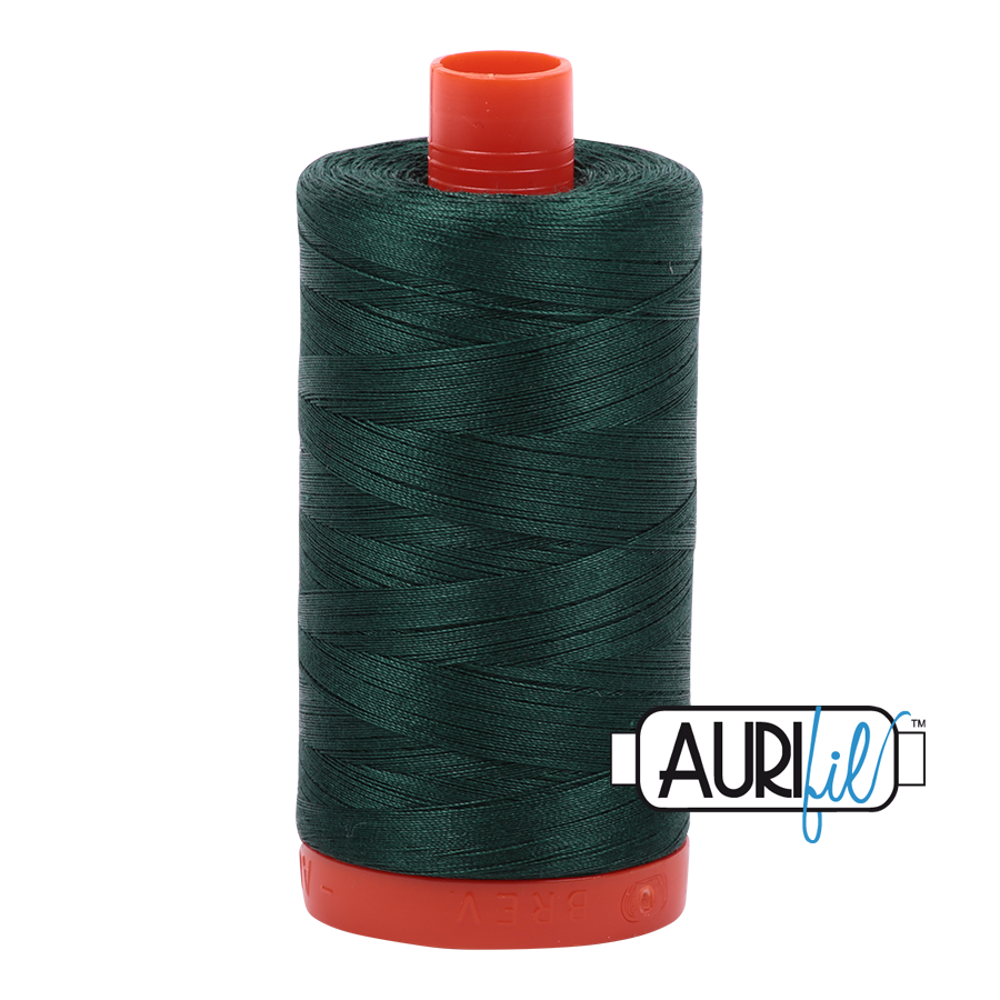 Aurifil 50 wt, 1422 yards, Medium Spruce - 2885